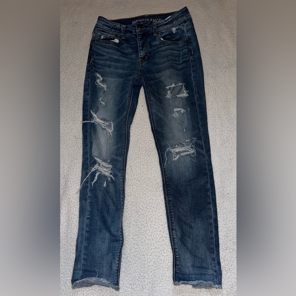 American Eagle tom girl jeans size 0
